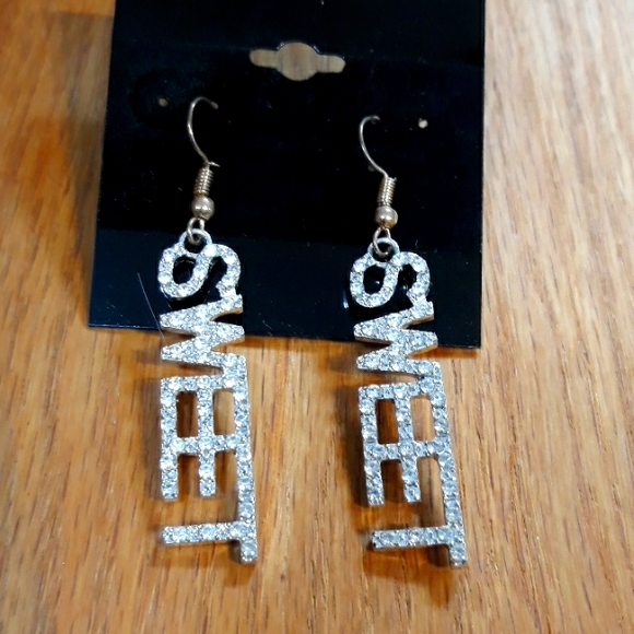Jewelry - 3 for $15 Silver Sweet Rhinestone Earrings